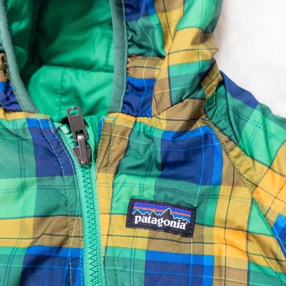 Patagonia Plaid Hooded Baby Snowsuit - Picture 5 of 8